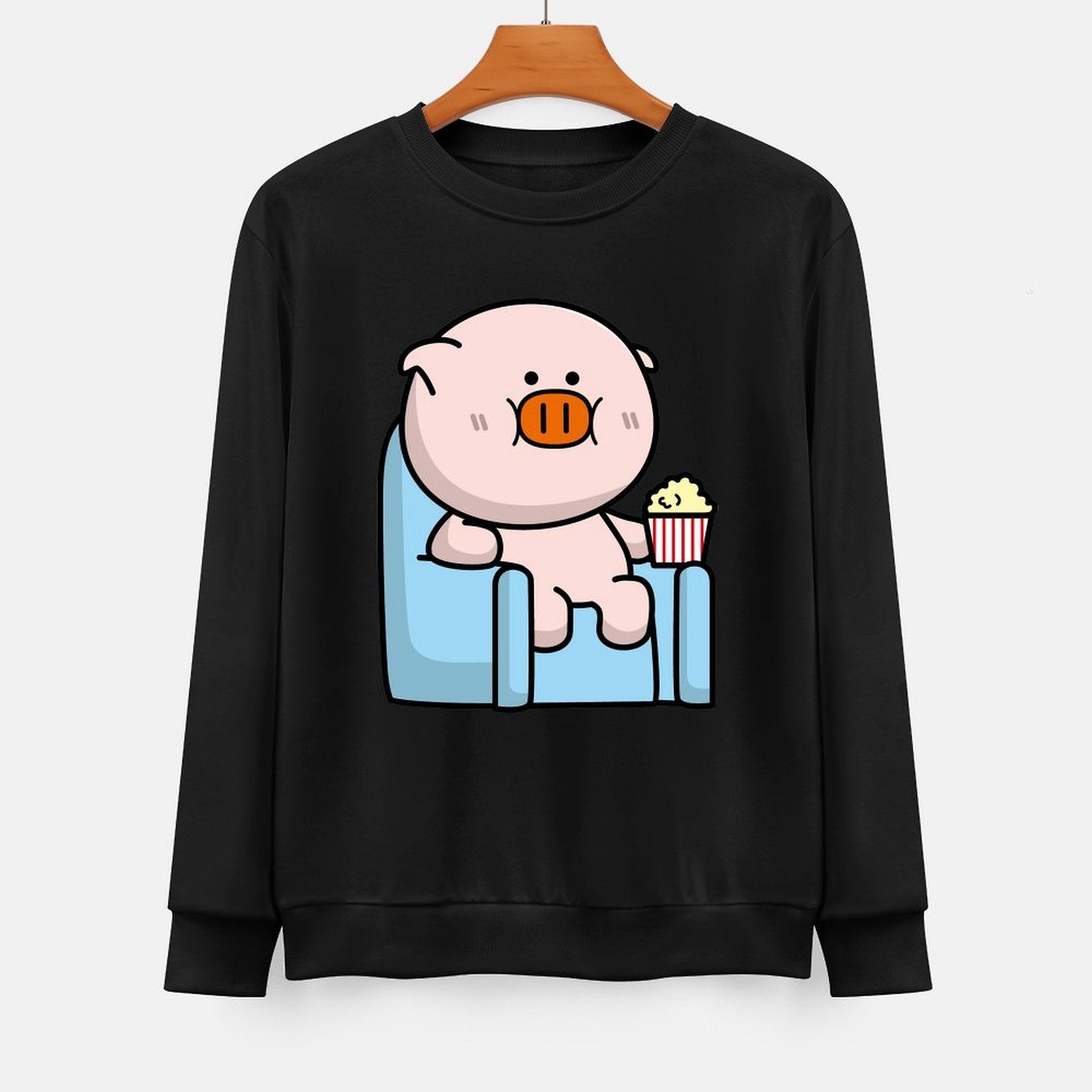 Front Patterned Long Sleeve TopReliable Durable